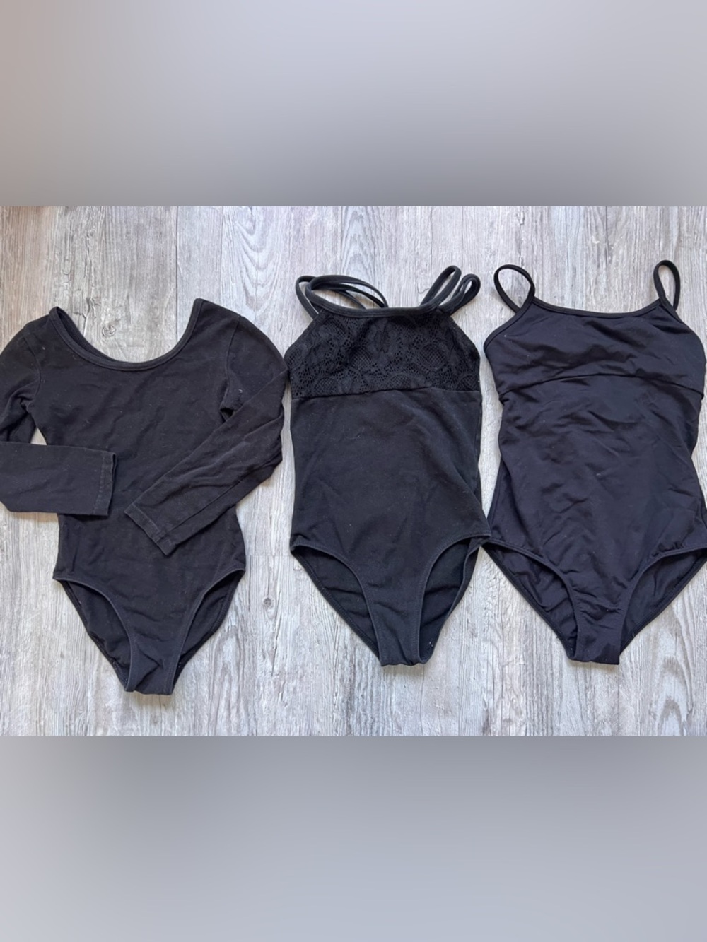 Black Kids One-Piece Leotard / Tank Styles - Versatile Dancewear